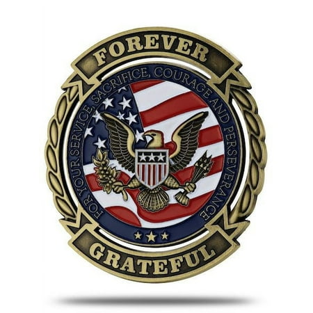 Forever Grateful Coin-Joshua 1:9 by Shields of Strength