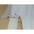 thumbnail image 1 of Forever Jewels 1.50Ct Round Cut Moissanite Womens Engagement Ring 14K Yellow Gold Plated, 1 of 3