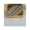 thumbnail image 1 of Forever Jewels 2 CT Round Cut Moissanite Engagement Men's Ring 14K Yellow Gold Plated, 1 of 1