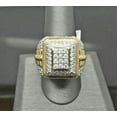 thumbnail image 1 of Forever Jewels 3Ct Round Moissanite Men Wedding Pinky Ring 14k Yellow Gold Plated, 1 of 4