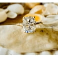 thumbnail image 1 of Forever Jewels 4Ct Cushion Cut Moissanite Women Solitaire Engagement Ring 14K Yellow Gold Plated, 1 of 5