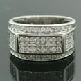 thumbnail image 1 of Forever Jewels 4Ct Round Cut Moissanite Men Engagement Ring 14K White Gold Plated, 1 of 4