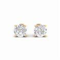 thumbnail image 1 of Forever Jewels 4Ct Round Moissanite Screw Back Solitaire Women's Stud Earrings 14K Yellow Gold Plated, 1 of 4