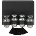 thumbnail image 1 of Forever Lane Classic Mini Cremation Urns for Ashes 4-Piece Keepsake Urn Set, Black, 1 of 8
