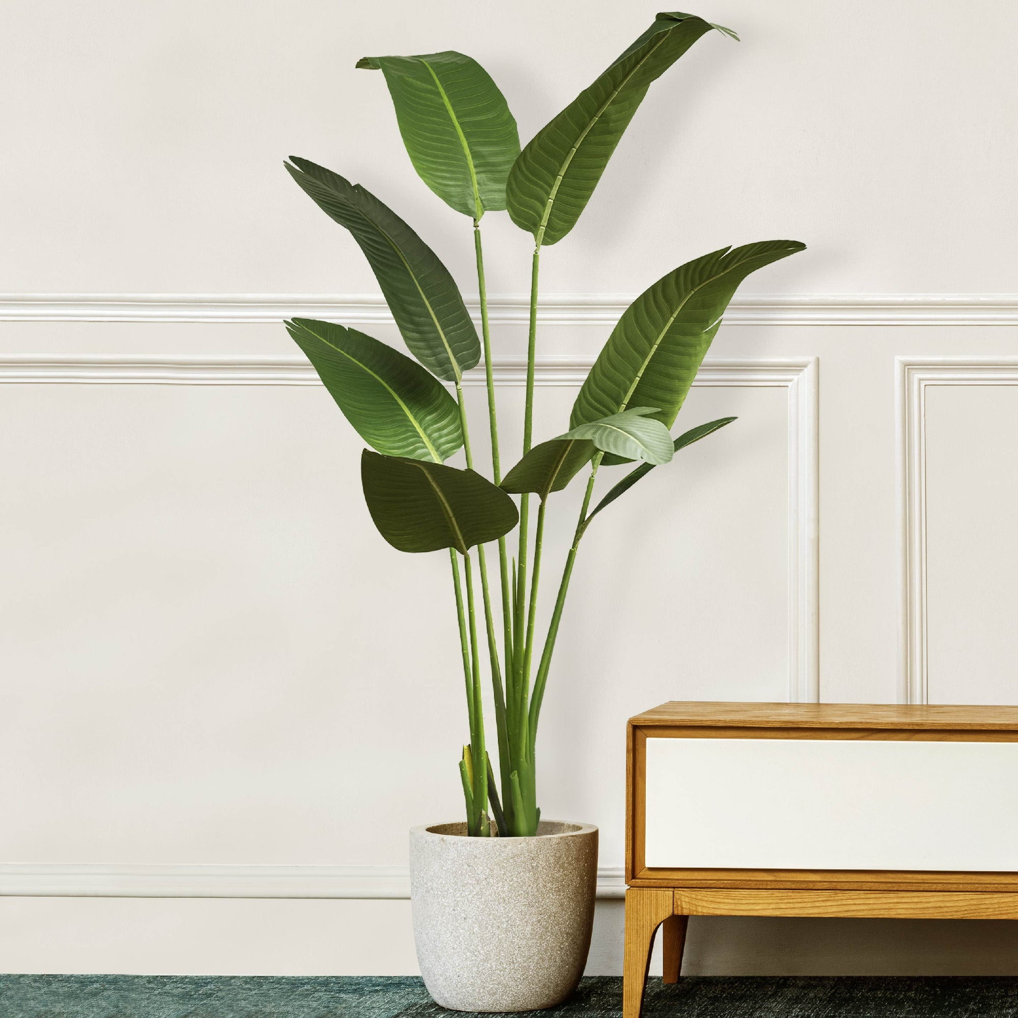 Eternal Paradise 60" Potted Bird of Paradise Artificial Floor Plant