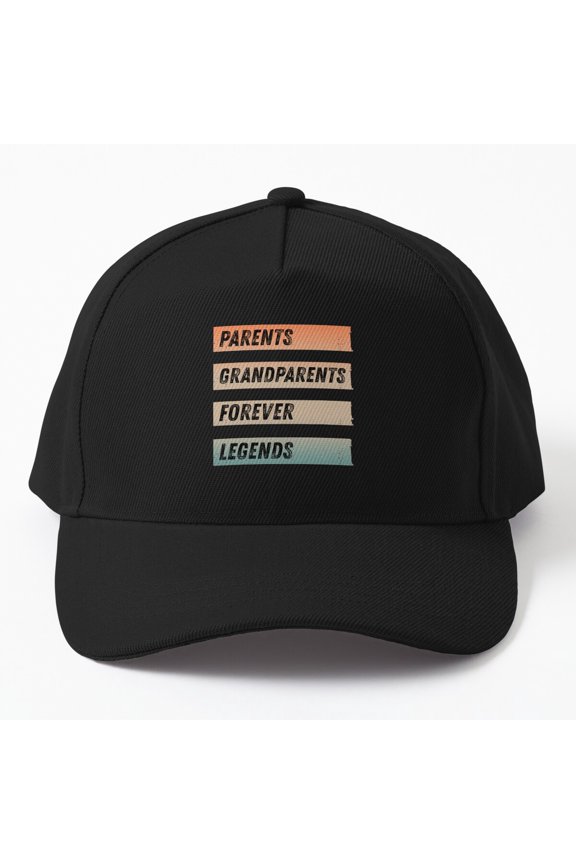 Forever Legends Baseball Hat, Lasting Achievement Statement Graphic Design, Classic Everyday Cap