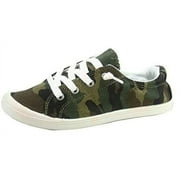 Forever Link Comfort-01 Camouflage Classic Slip-On Comfort Fashion Sneakers (Camoflauge, 5.5)