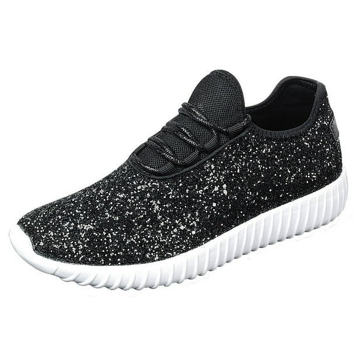 Forever Link Remy Women Sequin Lightweight Glitter Sneakers Cross Training Shoes Walmart