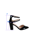 thumbnail image 1 of Forever Link Women High Block Chunky Heeled Pointed Toe Ankle Strap Pump Shoes Casual Dress Pumps Shoes, 1 of 4