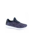 thumbnail image 1 of Forever Link Women's Fashion Flat Glitter Light weight Lace Up Rubber Running Athletic Shoes, 1 of 2