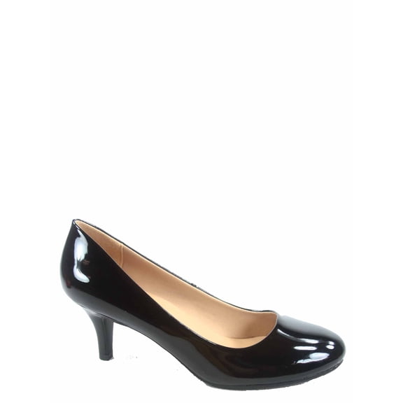 Forever Link Women's Heels, Round Toe Black, Sizes 7.5