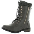 thumbnail image 1 of Forever Link Women's Mango-31 Quilted Zipper Accent Riding Boots, 1 of 2