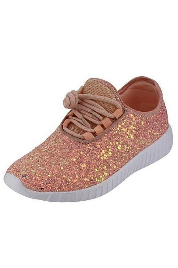 Women's Remy-18 Glitter Sneakers Dusty Rose (8) (5)