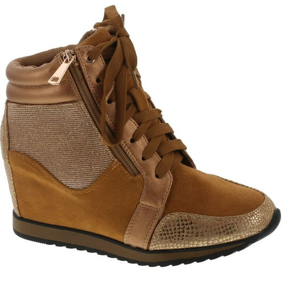 Forever Link Women's Shea-42 Fashion Wedge Sneakers