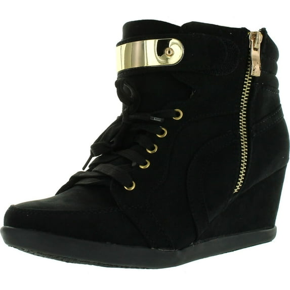 Forever Link Womens Peggy-53 Wedge Fashion Sneakers