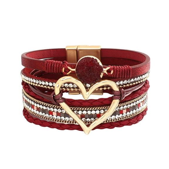 Forever Linked Heart Bracelet - I Will Always Be With You Adjustable Keepsake Jewelry for Meaningful Connections