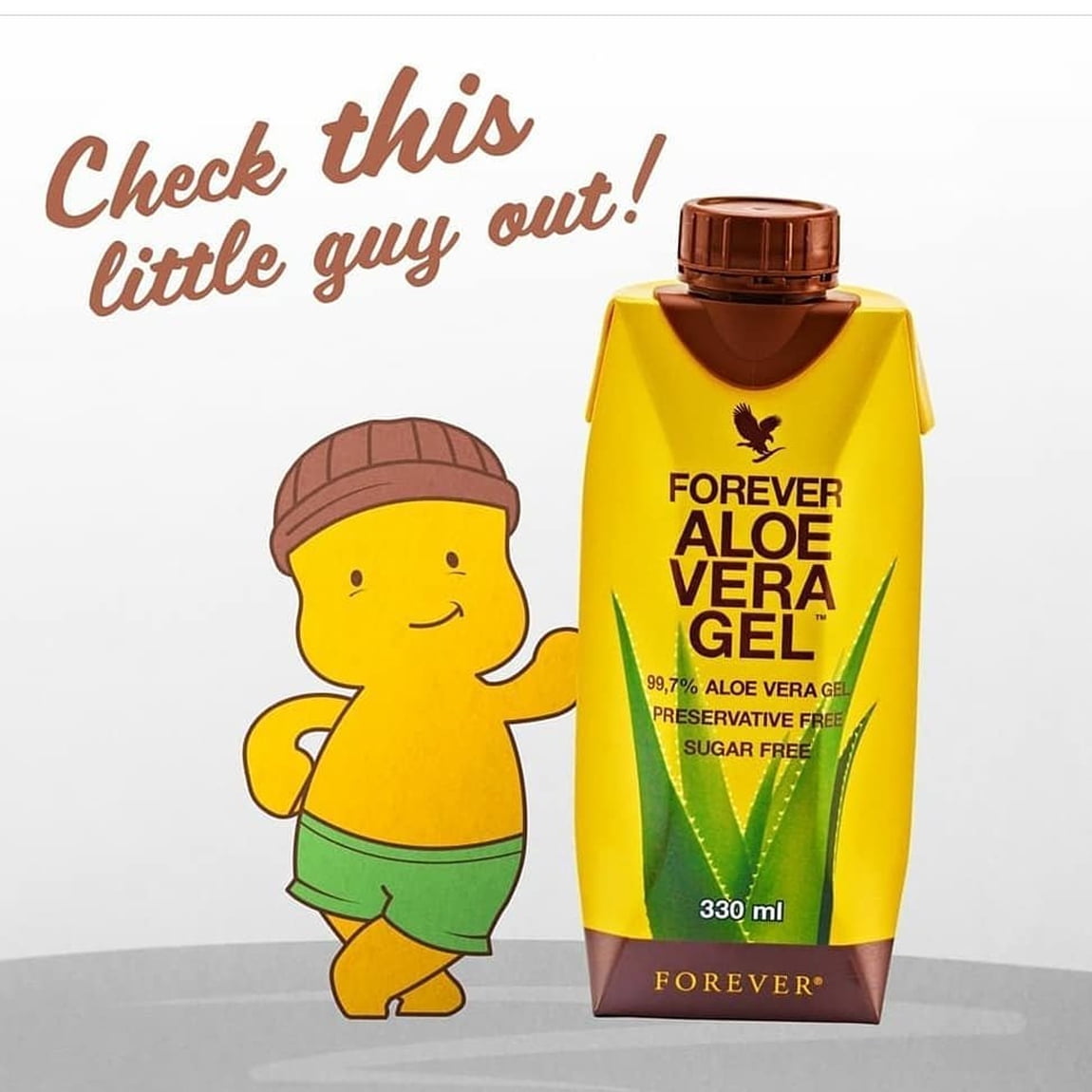 Forever Living Aloe Vera Gel Mini 330ml/ 11.15oz 99.7 % Pure Inner 
