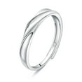 thumbnail image 1 of Forever Love Couple Wedding Lover Silver Color Rings New A8 D9C2, 1 of 5