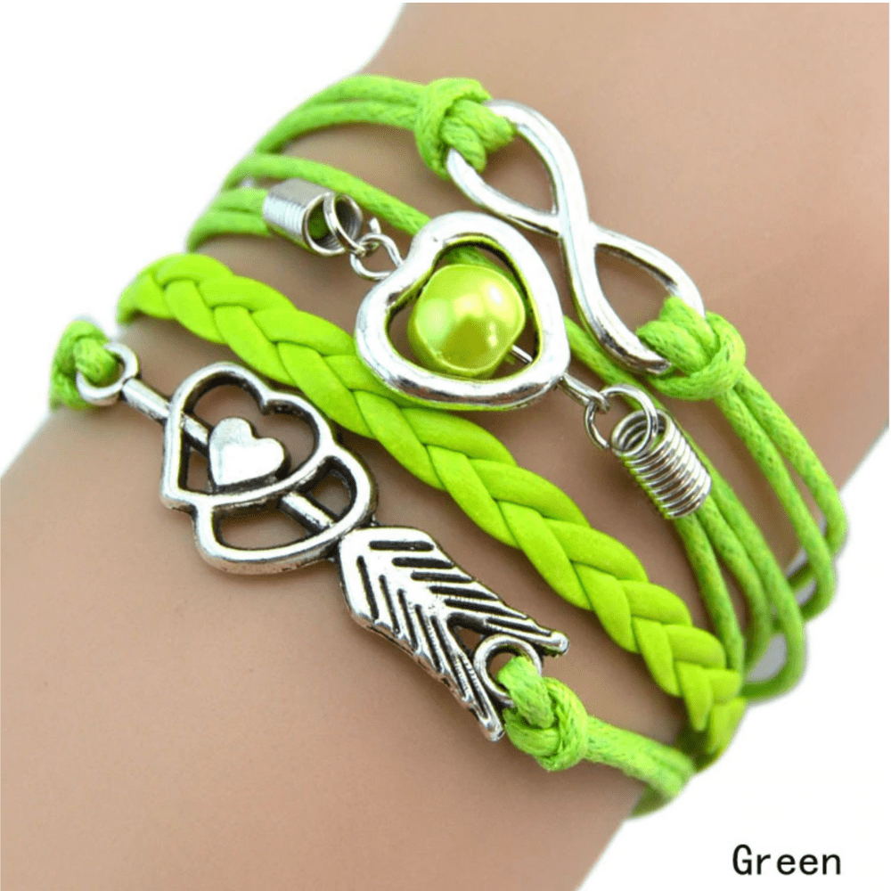 Forever Love Handmade Braided Leather Friendship Bracelet for