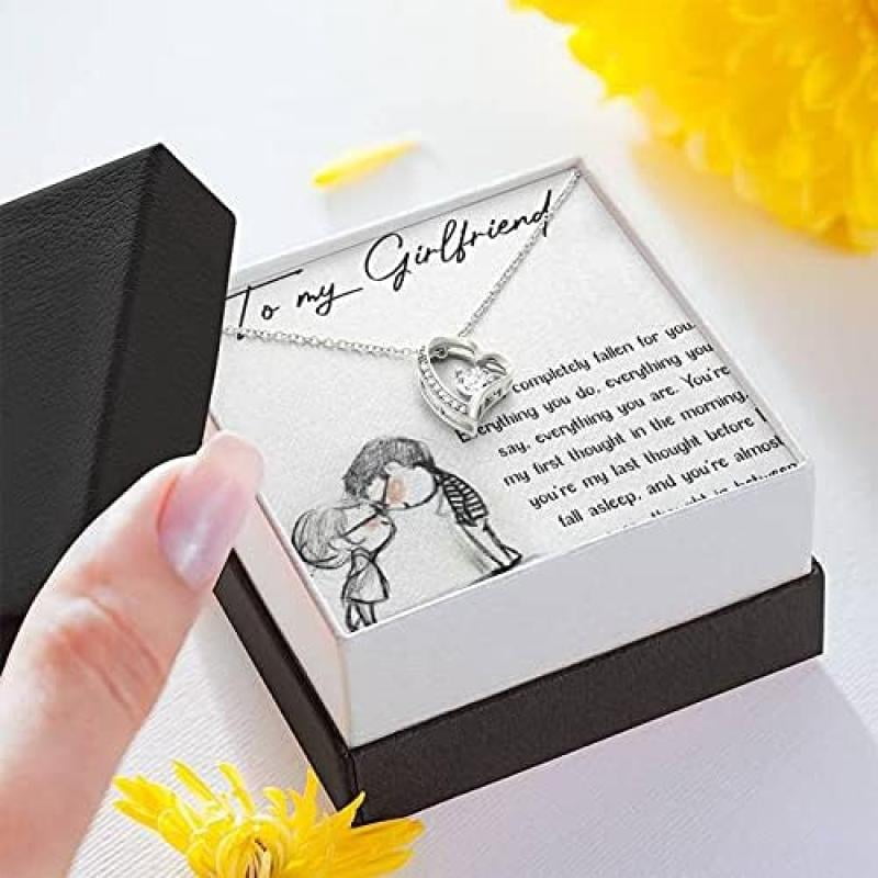 Forever Love Necklace To My Girlfriend Message Card, Girlfriend from ...
