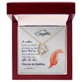 thumbnail image 1 of Forever Loved To My Daughter Pendant Necklace, Gift Jewelry Necklace From Daughter, Anniversary, Daughter Gift From Mom - Forever Love Necklace - White Gold or Yellow Gold - Gift Box, 1 of 5