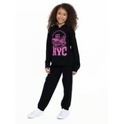 Forever Me Girls NYC Hoodie and Joggers Set, 2-Piece, Sizes 4-18