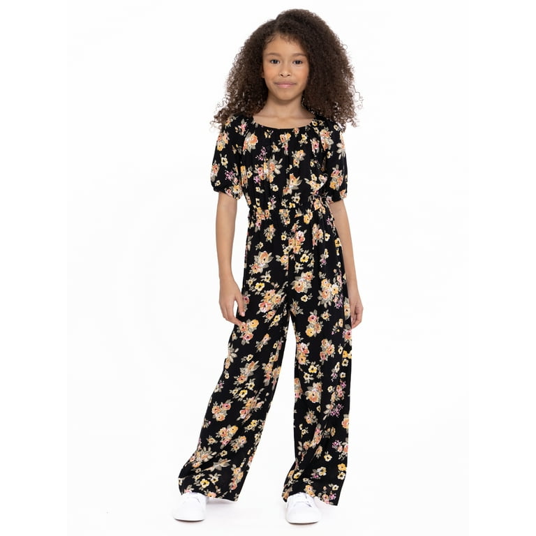 Forever Me Girls Short Sleeve Jumpsuit Sizes 4 18