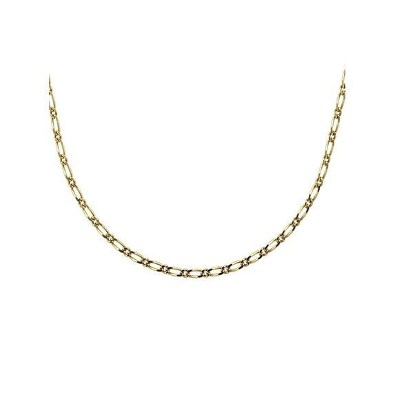 Forever New 18kt Gold over Sterling Silver Mini Figaro Chain, 20"