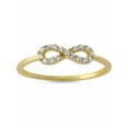 thumbnail image 1 of Forever New CZ 18kt Gold over Sterling Silver Infinity Stack Ring, 1 of 1