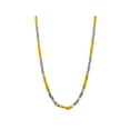 thumbnail image 1 of Forever New Sterling Silver and 18kt Gold over Sterling Silver Diamond Cut Oval Link Necklace, 1 of 1