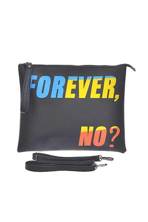 Forever No Question Clutch - Black