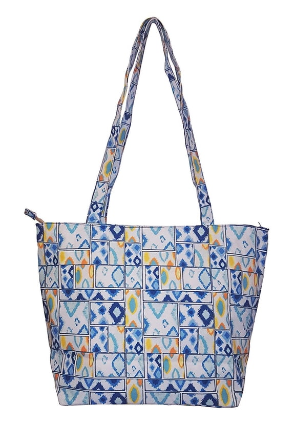 Forever Patchwork Design Large Cotton Tote Bag
