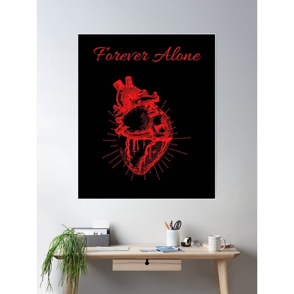 Forever Poster Wall Art, Modern Wall Decor For Living Room Bedroom, 12x18 UNFRAMED