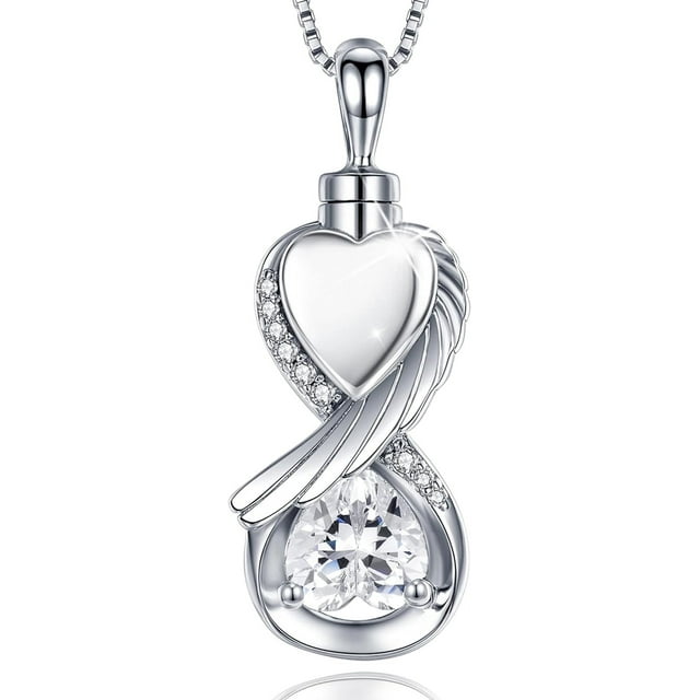 Forever Remembered Infinity Cremation Necklace for Ashes of Loved One
