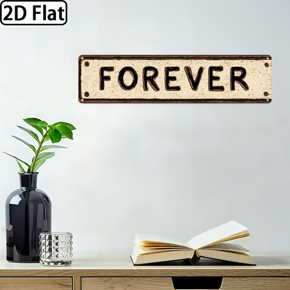 Forever Retro Tin Signs Sign for Kitchen Home Garden Wall Bar Cafe Decor 4x16 Inch