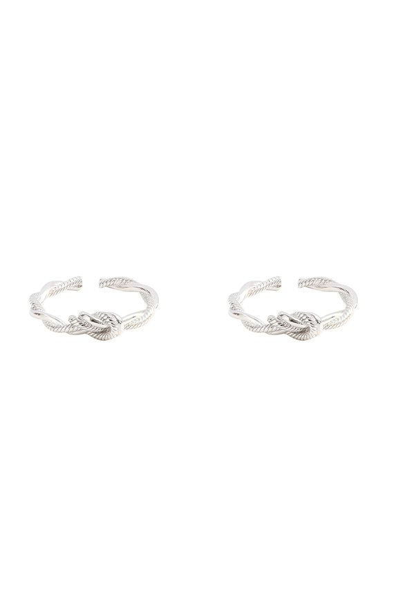 Forever Rings Delicate Design Knot Copper Fashion Can Be Adjustable Ring Light High Grade Silver Ring