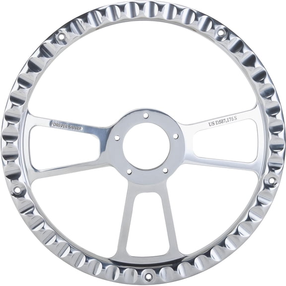 Forever Sharp 1098 14" Polished Muscle Steering wheel