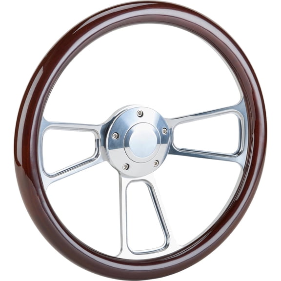 Forever Sharp 1098,HP5,HW14WD 14 In Billet/Wood Muscle Wheel