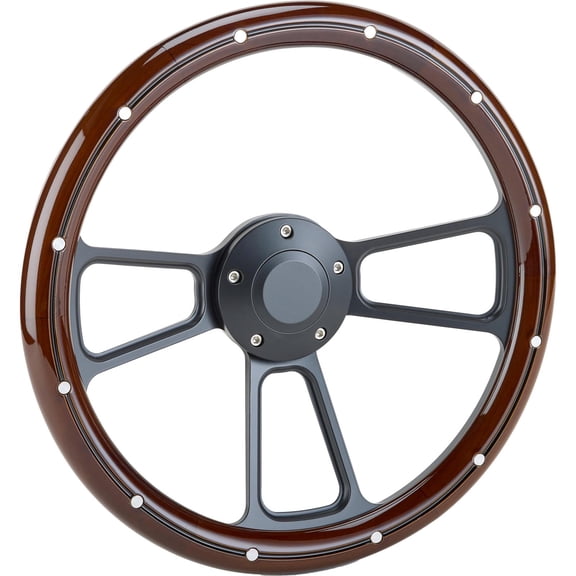 Forever Sharp 1099,HB5,HW14SMRBA 14 In Blk Muscle Steering Wheel