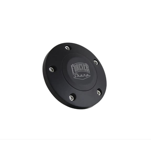 Forever Sharp HB5-Chevy Black Billet Horn Button, 5 Hole