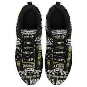 Forever The Title U S Veteran Running Shoes Sneakers Mesh Black Size 13