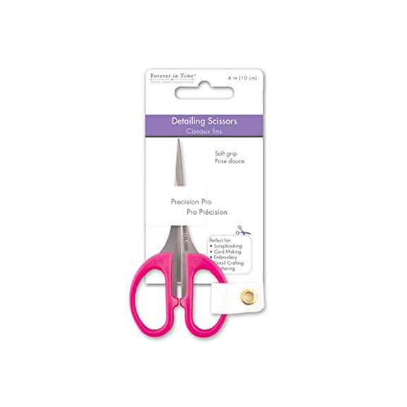 Scrappin' Gear Forever in Time ST176 Precision-Pro Detailing Scissor, 4in, Soft-Grip