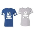 thumbnail image 1 of Forever Together Matching Couple Cotton Jerseys (Men Royal / Women Heather) (Men XL / Women XXL), 1 of 3