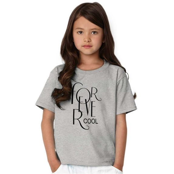 Forever Trendy Optimistic Cool Girls Kids T Shirt Tees Teen Brisco Brands M