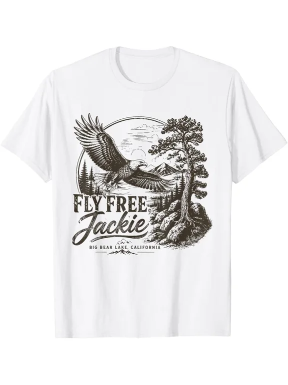 Forever Watching The Sky Fly Free Jackie Eagle T-Shirt