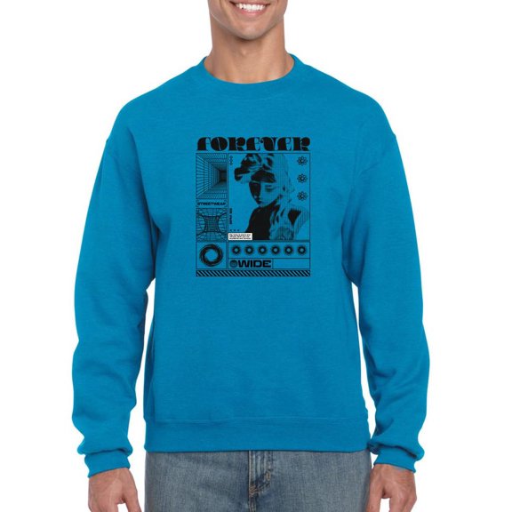 Forever Woman Fig Techno Style Sweatshirt Men -Image by Shutterstock, Male x-Large