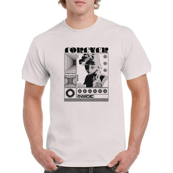 Forever Woman Fig Techno Style T-Shirt Men -Image by Shutterstock, Male 3X-Large