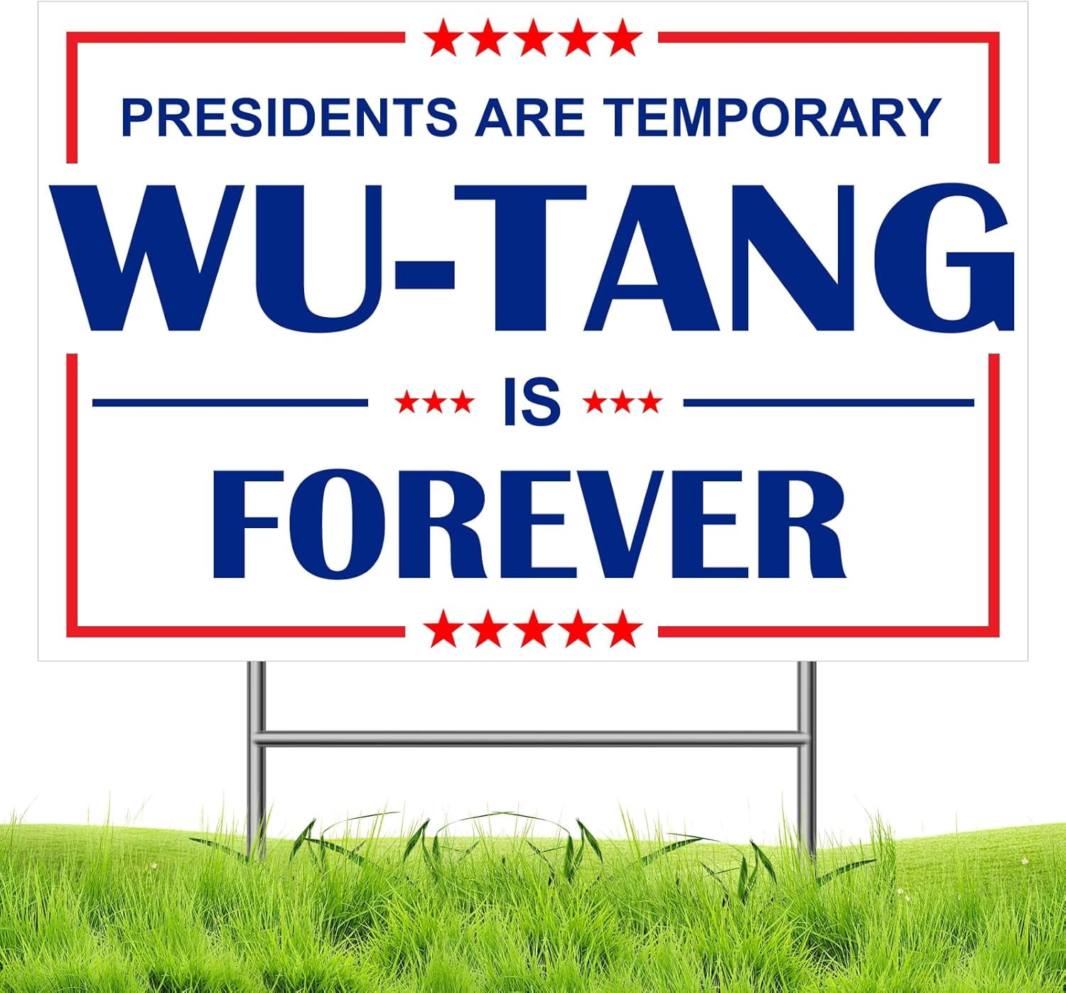 Justforjoyful "Forever Presidents Are Temporary" Banner – 300x50 Cm, Polyester, Wetterfest, Beidseitig