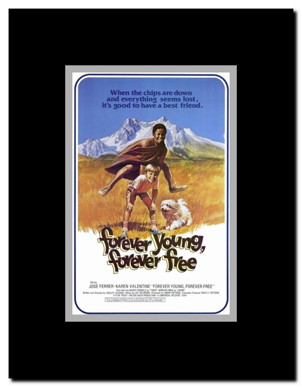 Forever Young Forever Free Framed Movie Poster