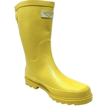 Forever Young Rain Boots Traction Sole Tall Shaft, Simple Elegant Design, Bright Colors, Sizes 6-10